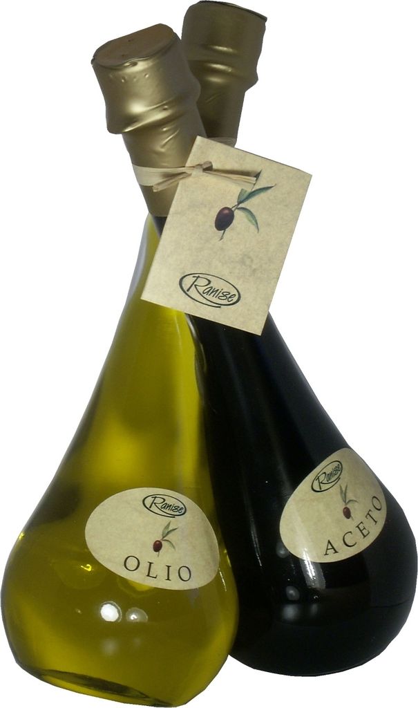 Combination Duetto Olive Oil + Balsamic Vinegar 200 ml. + 200 ml. - Ranise