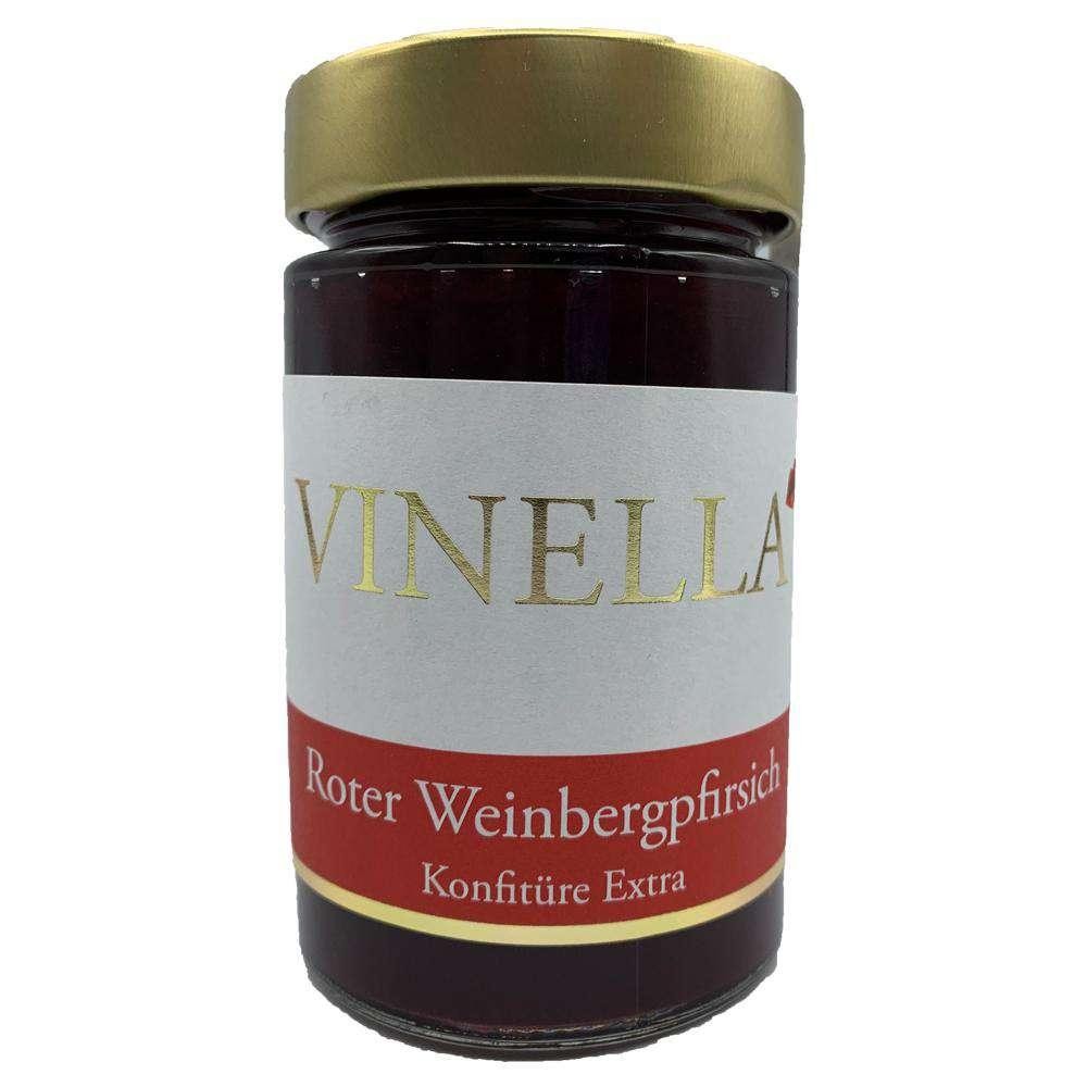 Extra jam, red vineyard peach