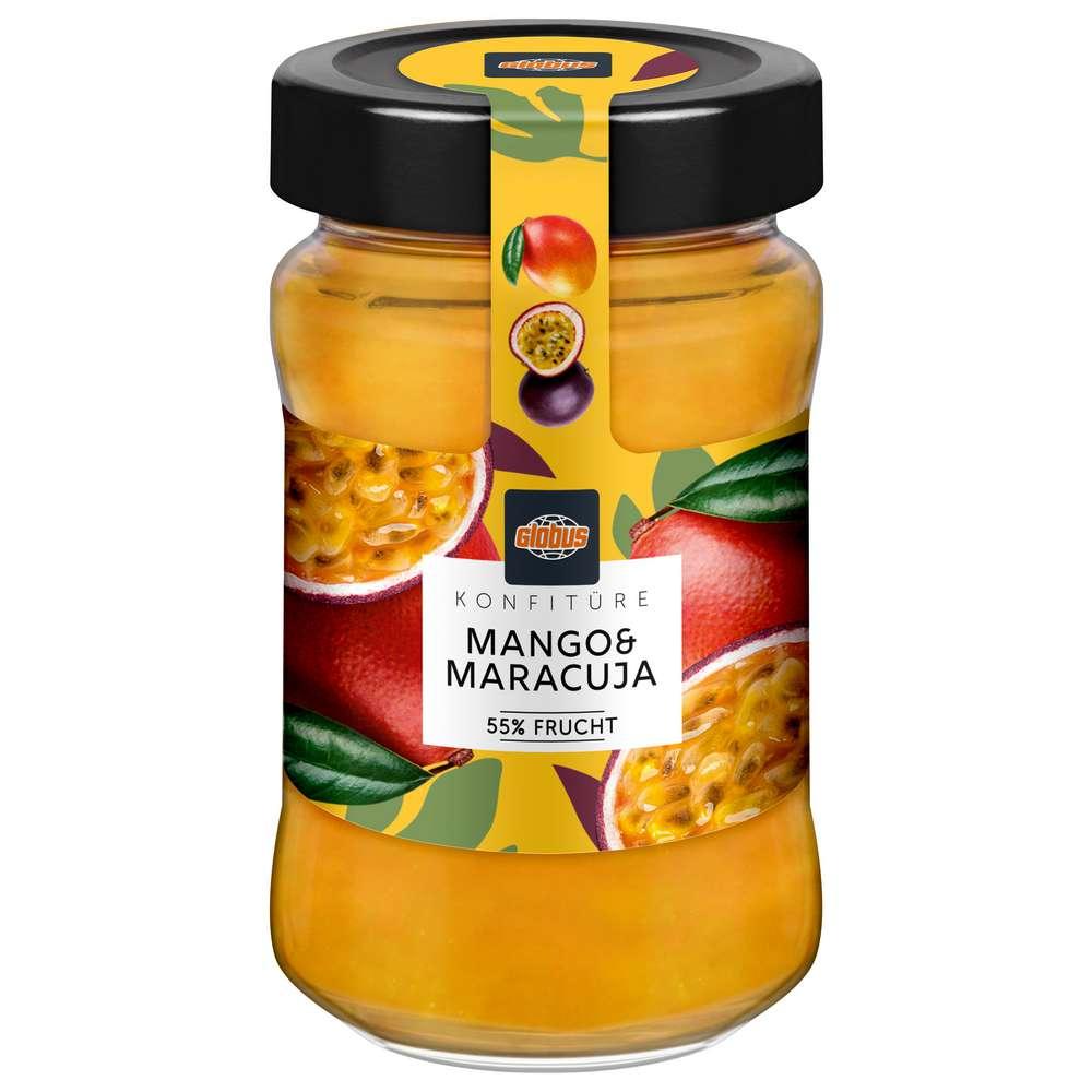 Mango-passion fruit jam