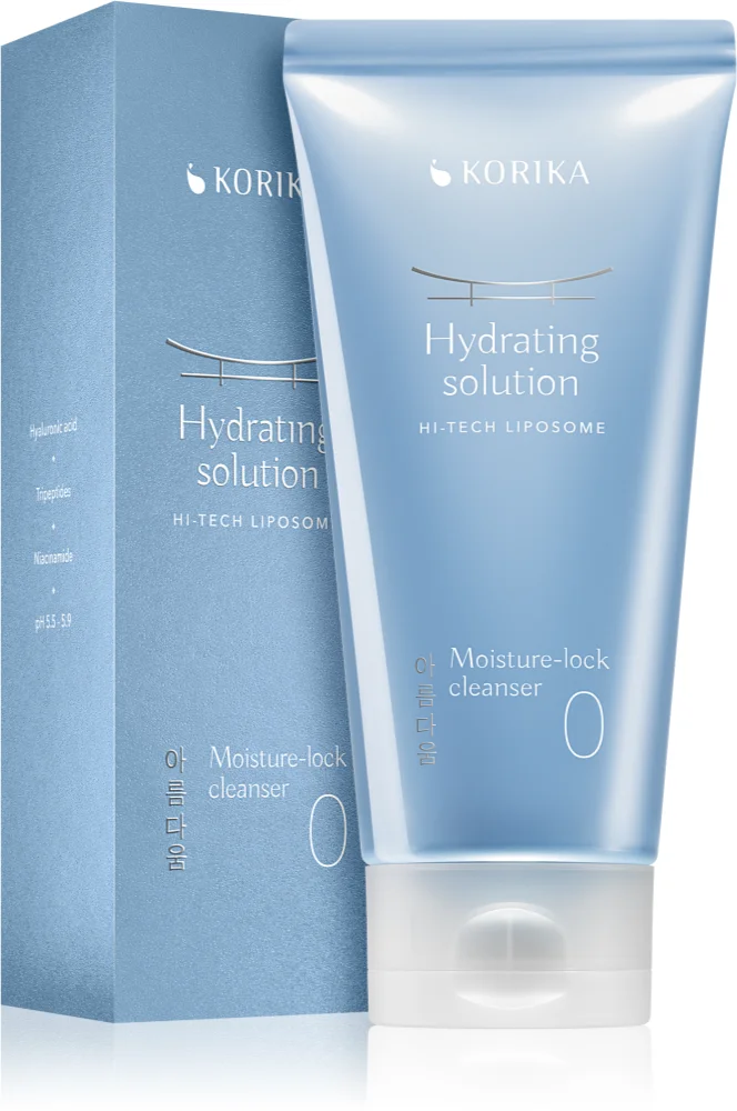 KORIKA HI-TECH LIPOSOME Hydrating solution Moisture-lock cleanser moisturizing cleansing cream
