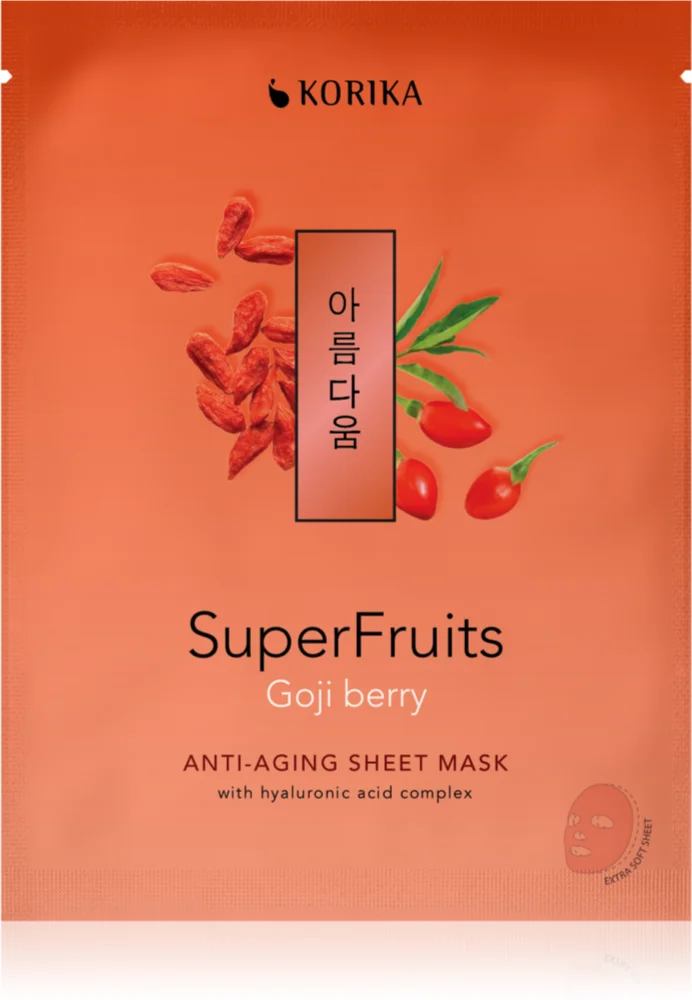 KORIKA SuperFruits Goji Berry - Anti-aging Sheet Mask rejuvenating facial mask