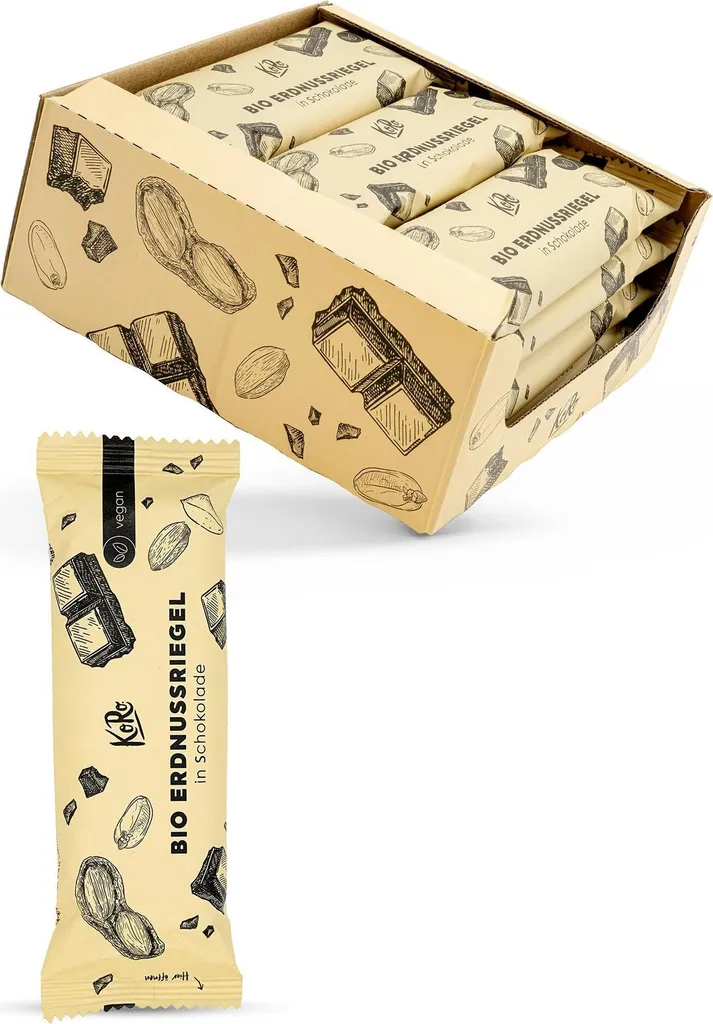 KoRo |Erdnussriegel mit Schokolade 12 x 50 g