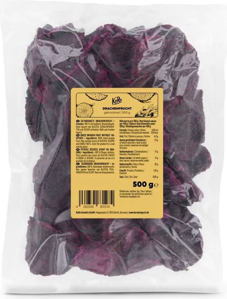 KoRo | Dried Dragon Fruit 500 g