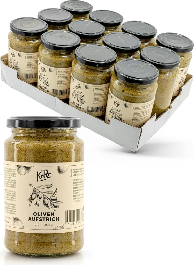 KoRo | Grüne Oliven Aufstrich 12 x 350 g