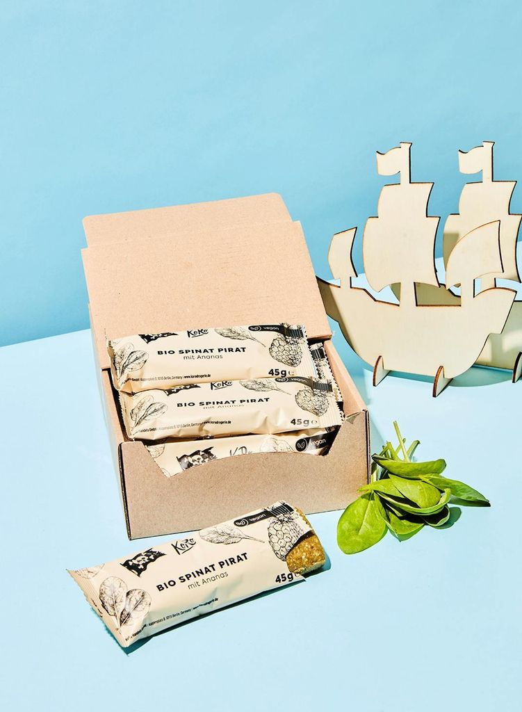 KoRo |Raw Bar Pineapple-Spinach 20 x 45 g