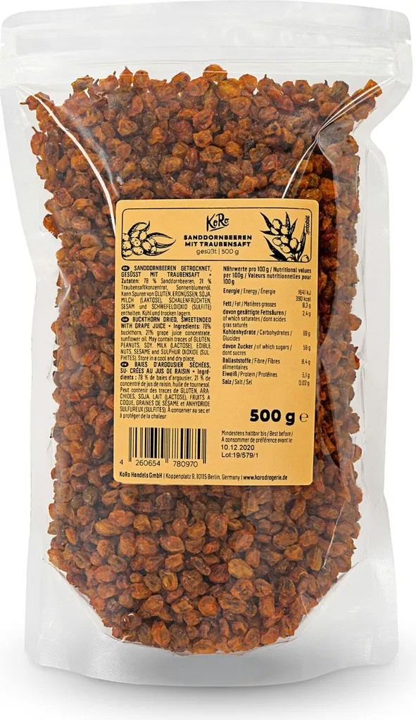 KoRo | Sea buckthorn berries with grape juice 500 g