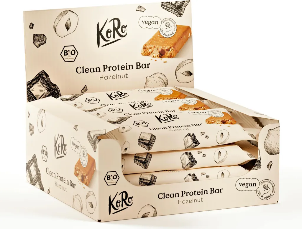 KoRo | VeganerProteinriegel Haselnuss 12 x 60 g