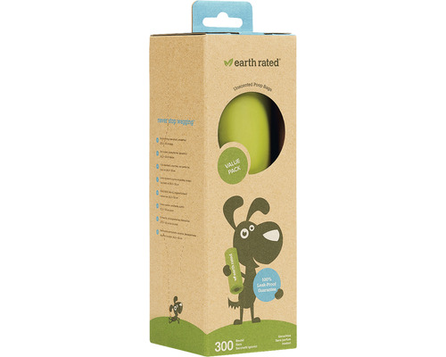 Poop bag dispenser box earth rated 300 pieces 20 x 33 cm