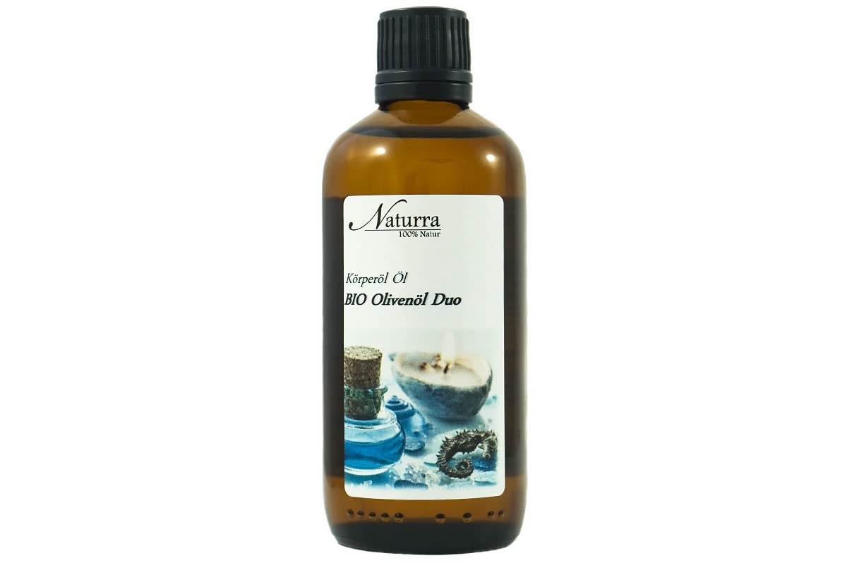 Naturra Organic Olive Oil Extra-Native Duo 100 ml with Organic Milk Thistle Seed Oil Cold-Pressed Unrefined Natural Co