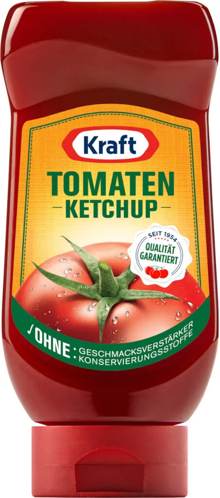 Kraft Tomaten Ketchup ohne Geschmacksverstärker Squeezeflasche 417ml
