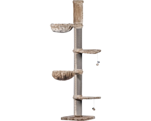 Scratching post dobar Premium XXL scratching post "Biggy" wood, sisal, polyester brown 100 x 227 x 100 cm
