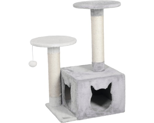 Scratching post Saphir light 50x38x80 cm gray