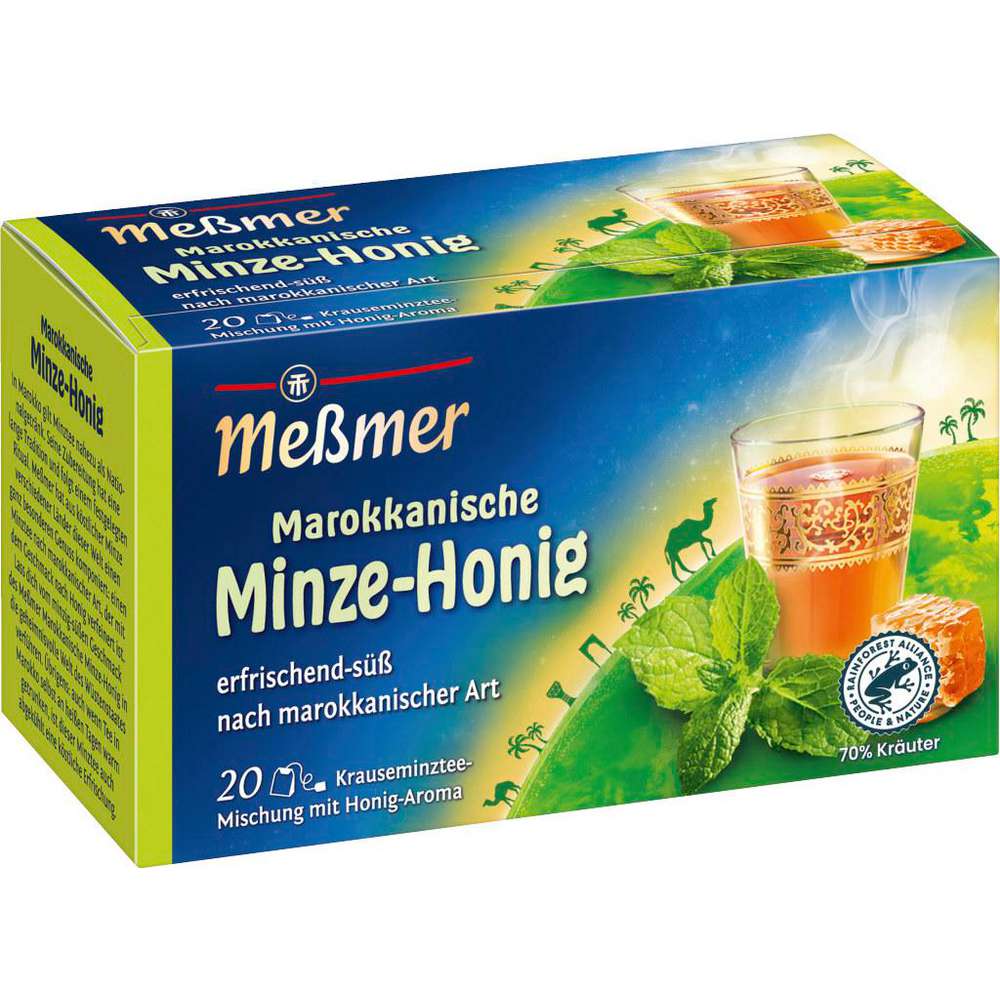 Spearmint tea Moroccan mint honey, refreshingly sweet