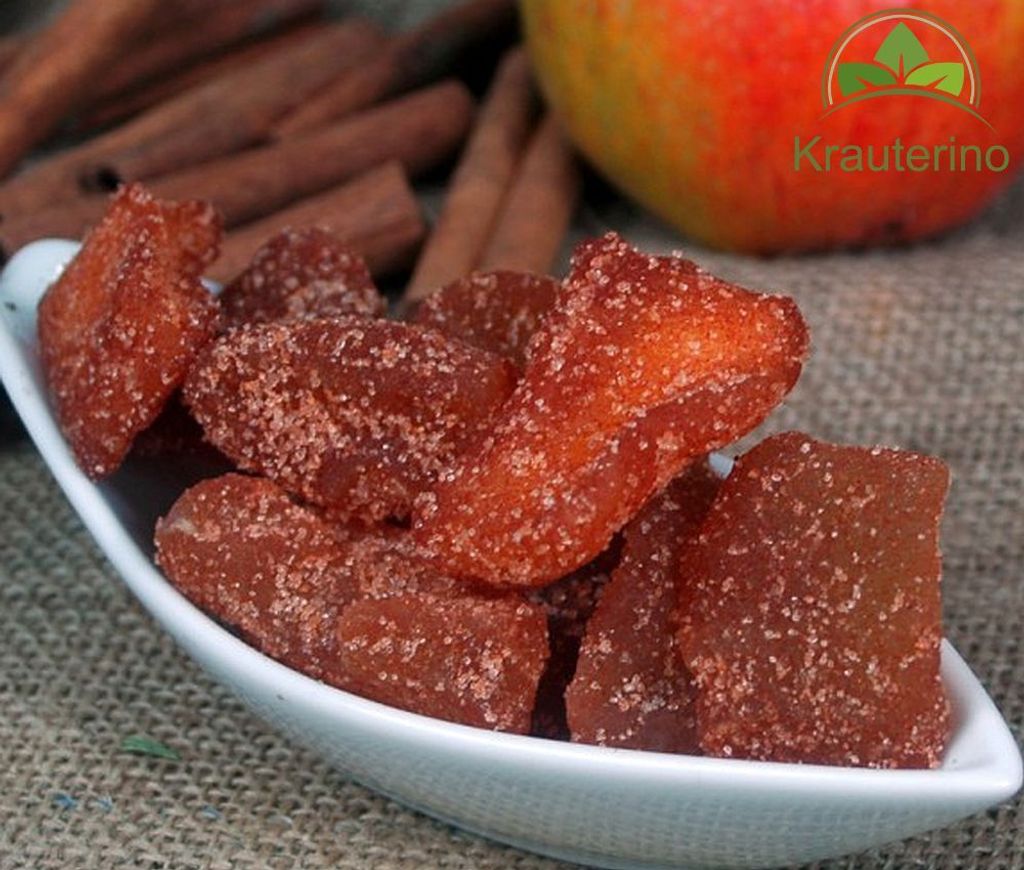 Krauterino24 - Apple Pieces Cinnamon/Sugar Apple Pieces Apple Cinnamon Sugar | Quantity: 100g