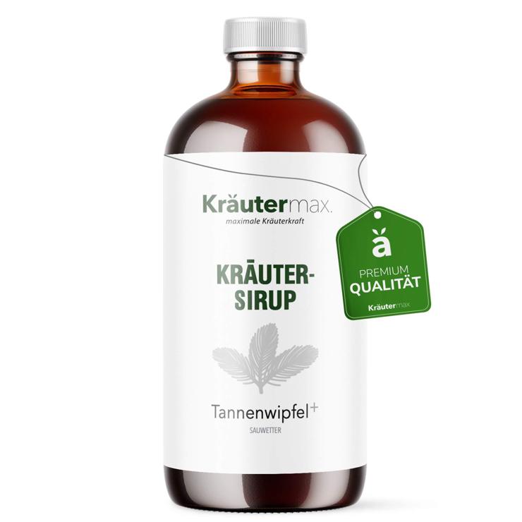 Kräutermax herbal syrup fir tree tops plus ribwort plantain, thyme - large pack