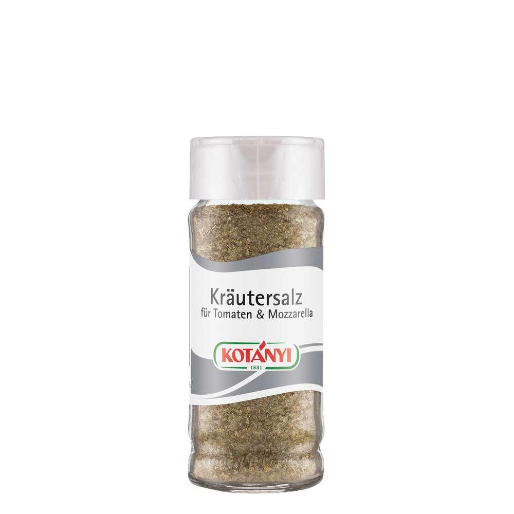herb salt, tomato mozzarella