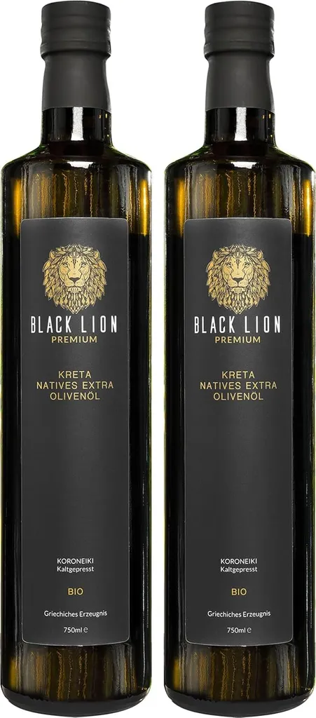 KRETA | griechischesOlivenöl Kaltgepresst, nativ extra | mild-fruchtig-lecker | 100% Koroneiki-Olive Premium (2x 750ml) 1,5L