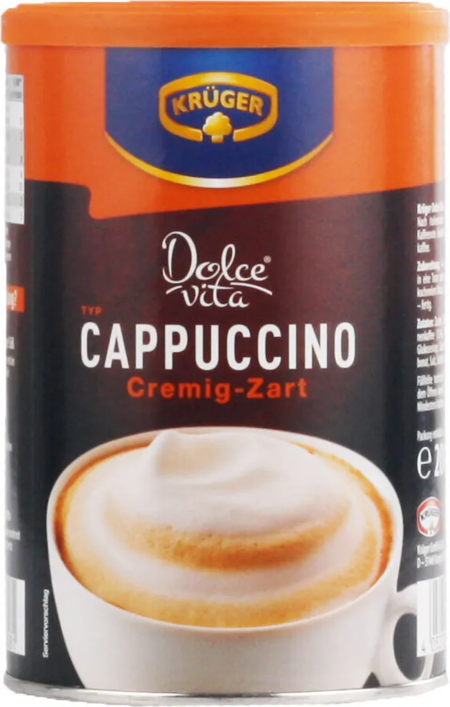 Krüger Dolce Vita Cappuccino Crème Dose, cremig-Zart 1er Pack