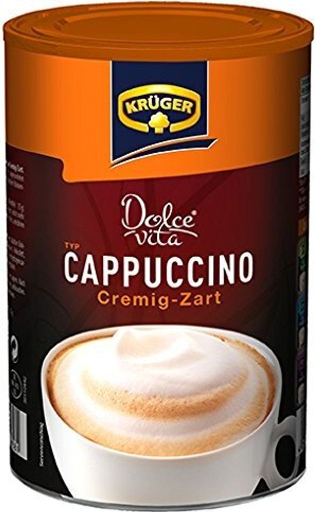 Krüger Dolce Vita Cappuccino Crème Dose, cremig-Zart 8er Pack