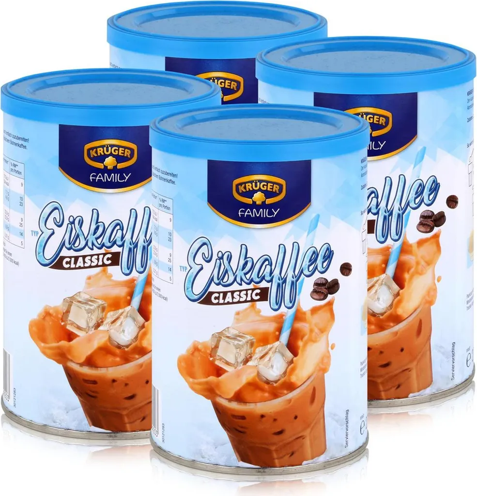 Krüger Family Eiskaffee Classic 275g - schnell und einfach (4er Pack)