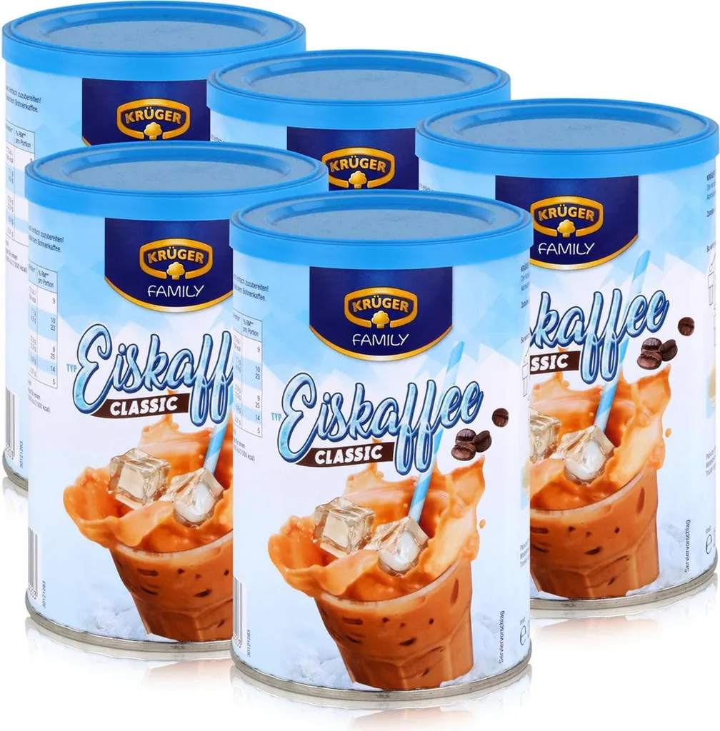 Krüger Family Eiskaffee Classic 275g - schnell und einfach (5er Pack)