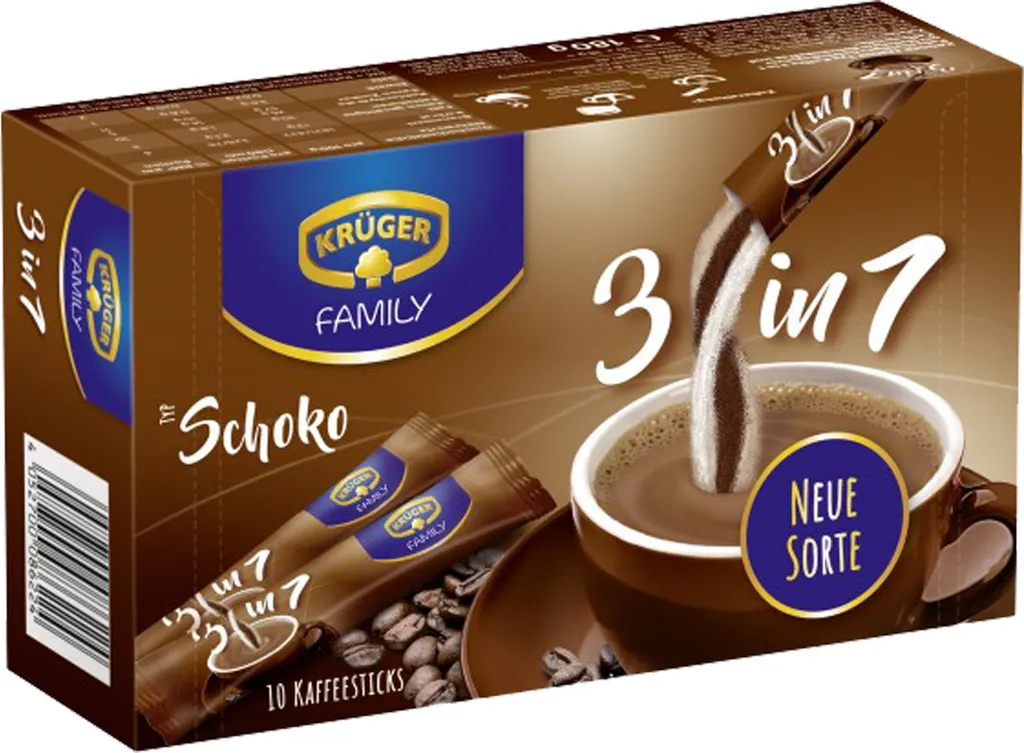 KRÜGER FAMILY Kaffee 3in1 10028622 Schoko 10St