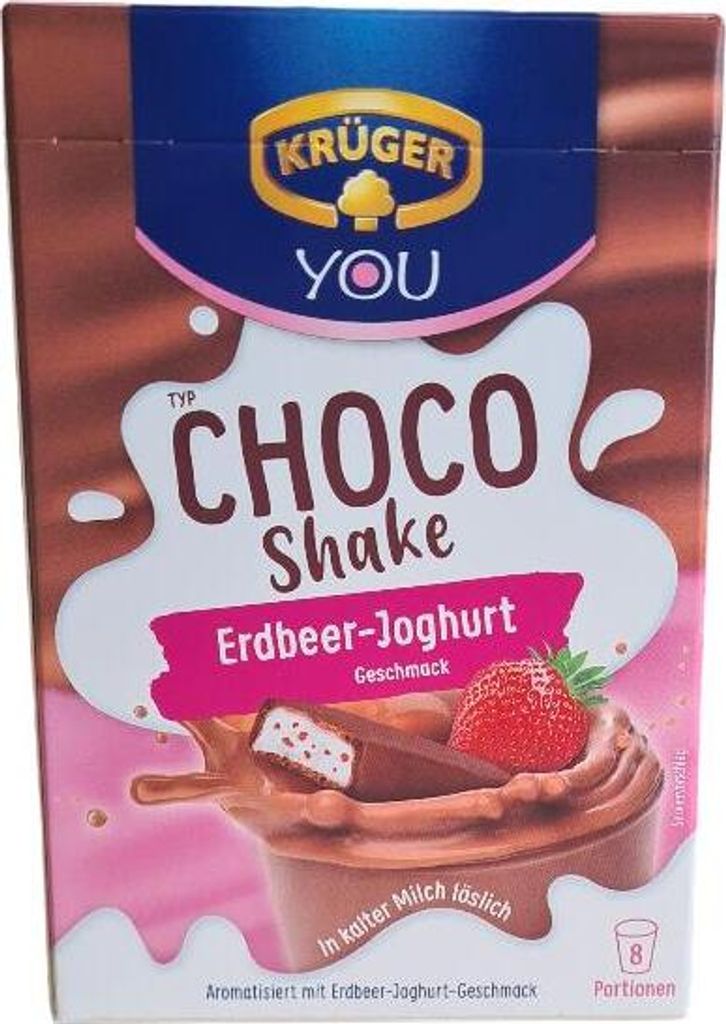 KRÜGER YOU Choco Shake 10026645 Strawberry Yogurt 8 pcs