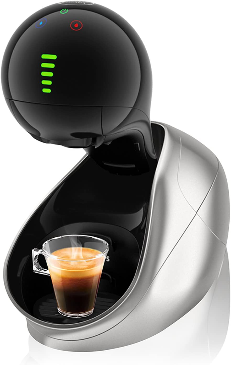 Krups Dolce Gusto KP600E Nescafe Movenza Automatic Coffee Capsule Machine, 15 Bar, Silver