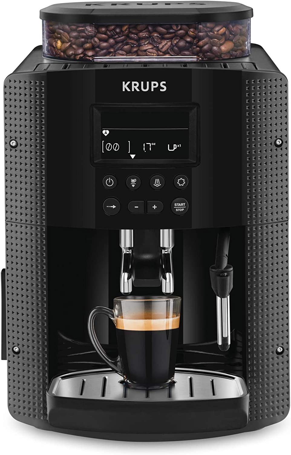 Krups Espresso Machine YY8135FD Full Auto Compact with Display Black