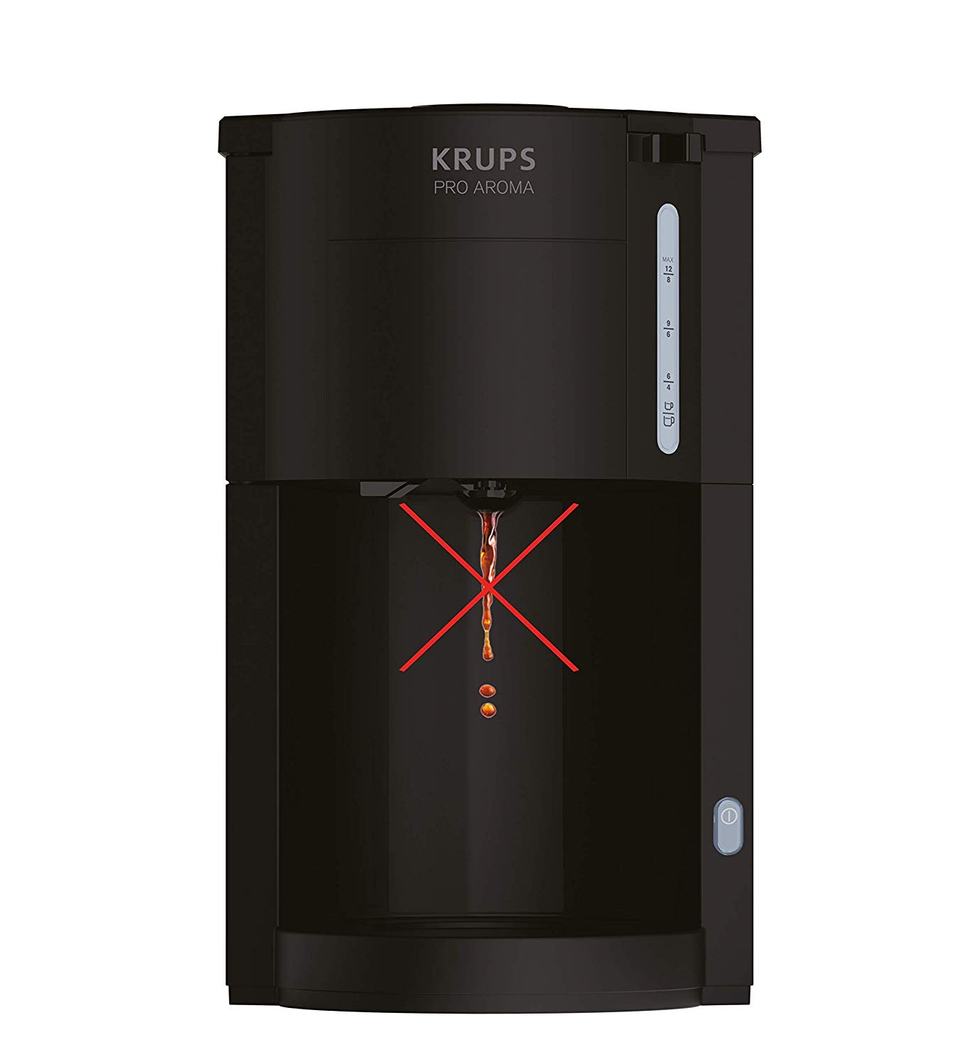Krups Km3038 Proaroma Thermal Filter Coffee Maker Black