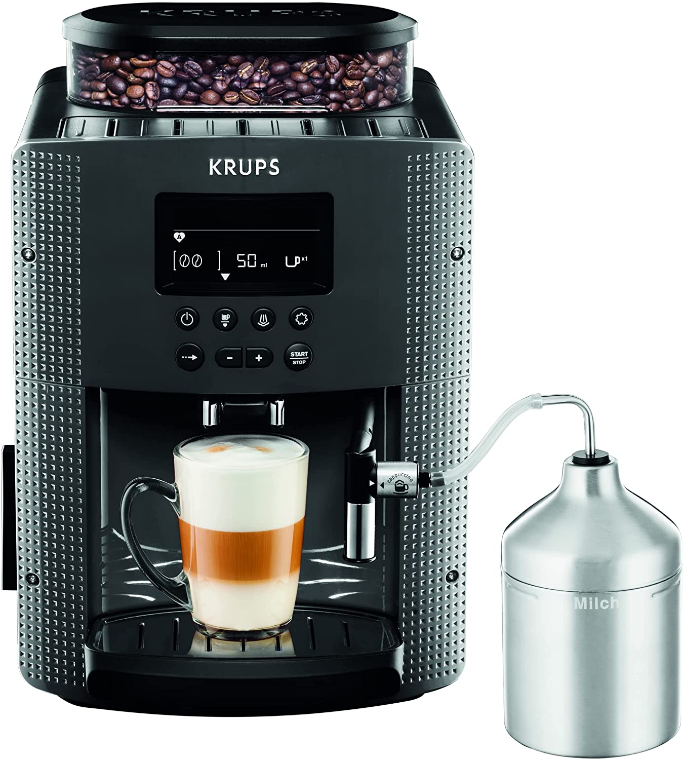 Krups Pisa EA816B Fully Automatic Coffee Machine Black