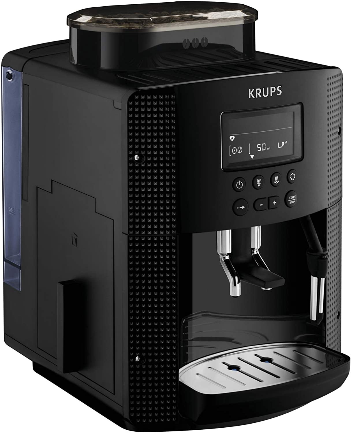 Krups Fully Automatic Coffee Machine 15 Bar Automatic Cleaning Black