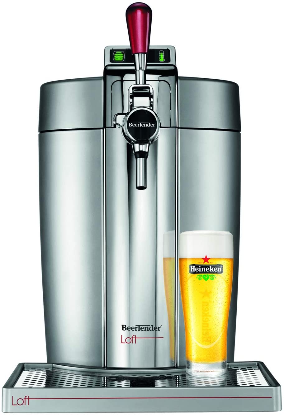 Krups VB700E00 Beertender Loft Edition Beer Dispenser, Silver/Chrome