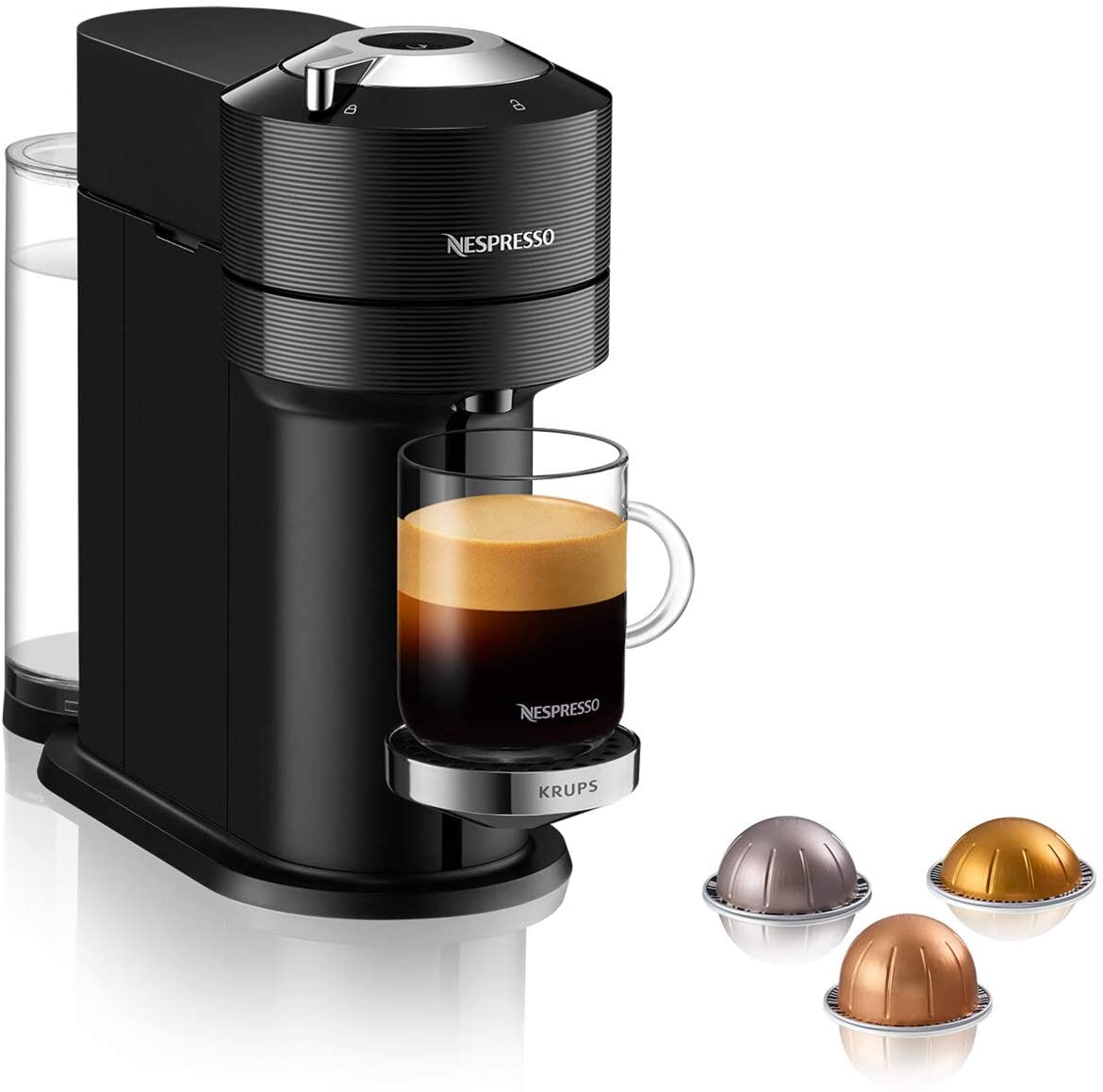 Krups Xn9108 Nespresso Vertuo Next Coffee Capsule Machine | 1.7 Litre Water