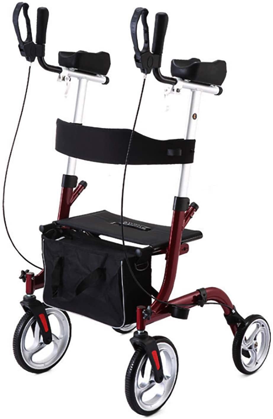 Better Angel HM Lightweight Rollator - Rollator Foldable and Lightweight, Foldable Walking Frame with Seat, Easy to Fold, Folding Walking Aid, Lightweight Rollator