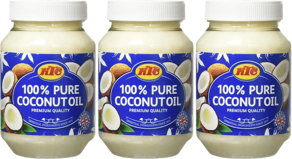 KTC Pure Coconutoil reines Kokonussöl  500ml 3er Pack