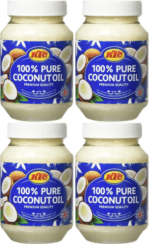 KTC Pure Coconutoil reines Kokonussöl  500ml 4er Pack
