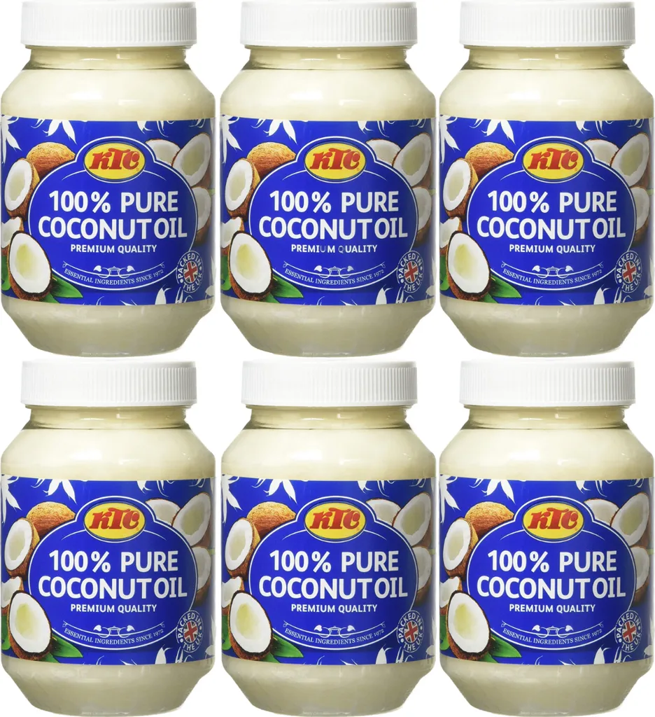 KTC Pure Coconutoil reines Kokonussöl  500ml 6er Pack