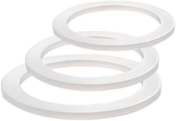 Saraoriginalhop 3 Universal Replacement Gaskets for Moka Compatible with Bialetti Compatible with Pedrini and Others Available in 3 SISES (1 Cup)