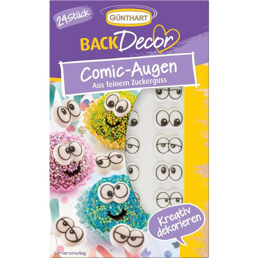 Cake decoration comic eyes