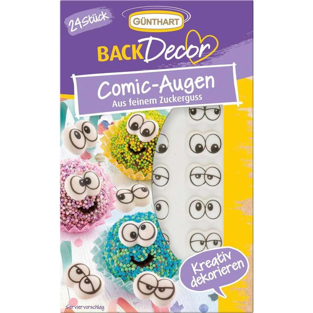Cake decoration comic eyes