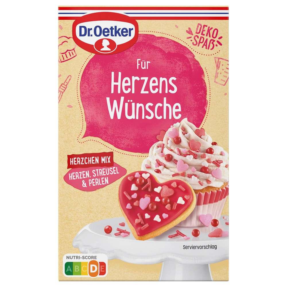 Cake decoration, heart's wishes mix