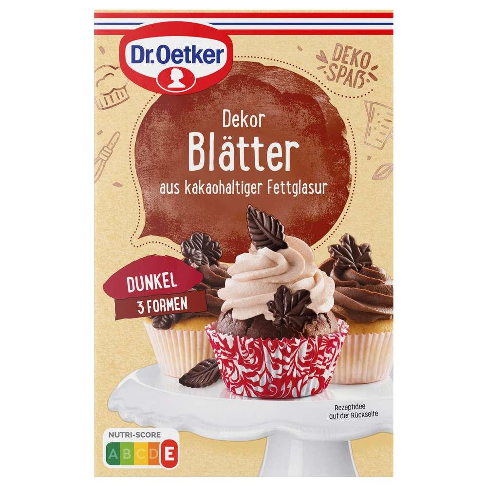 Cake decoration, chocolate leaves
