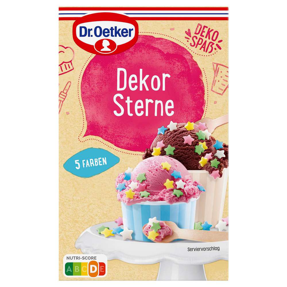 Cake decoration stars