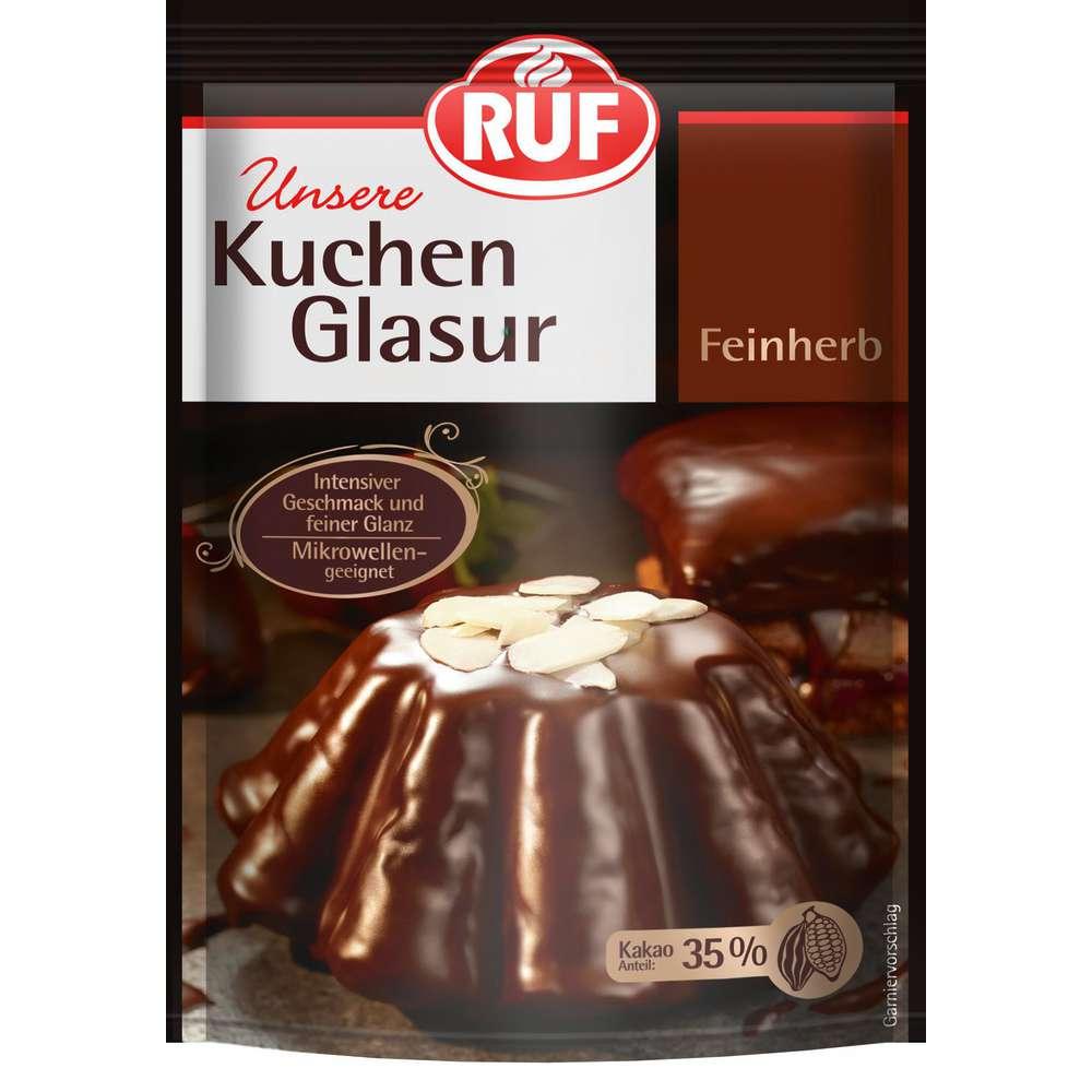 Cake glaze, semi-sweet