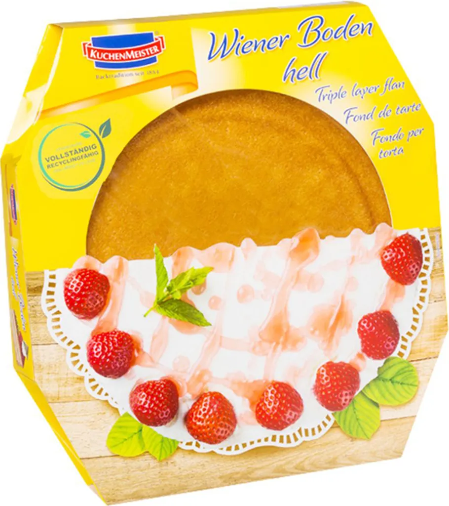 KuchenMeister Viennese cakes light three individual layers airy 400g