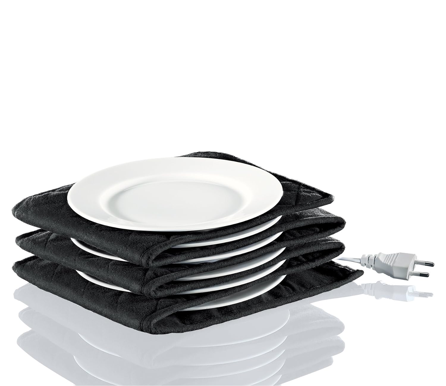Küchenprofi Electric Plate Warmer, Suitable for up to 12 Dinner Plates, with Indicator Light, Removable Cover, Ceramic Plate