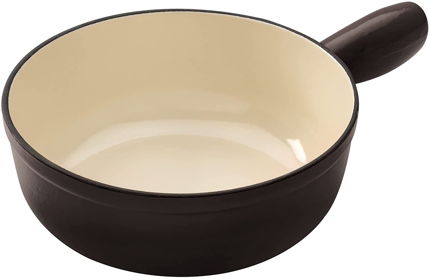 Kuhn Rikon Caquelon for Induction Cooker, Fondue Pot, Cheese Fondue, Ceramic, Cast Iron, Ø 24 cm, 2.4 L, 32209