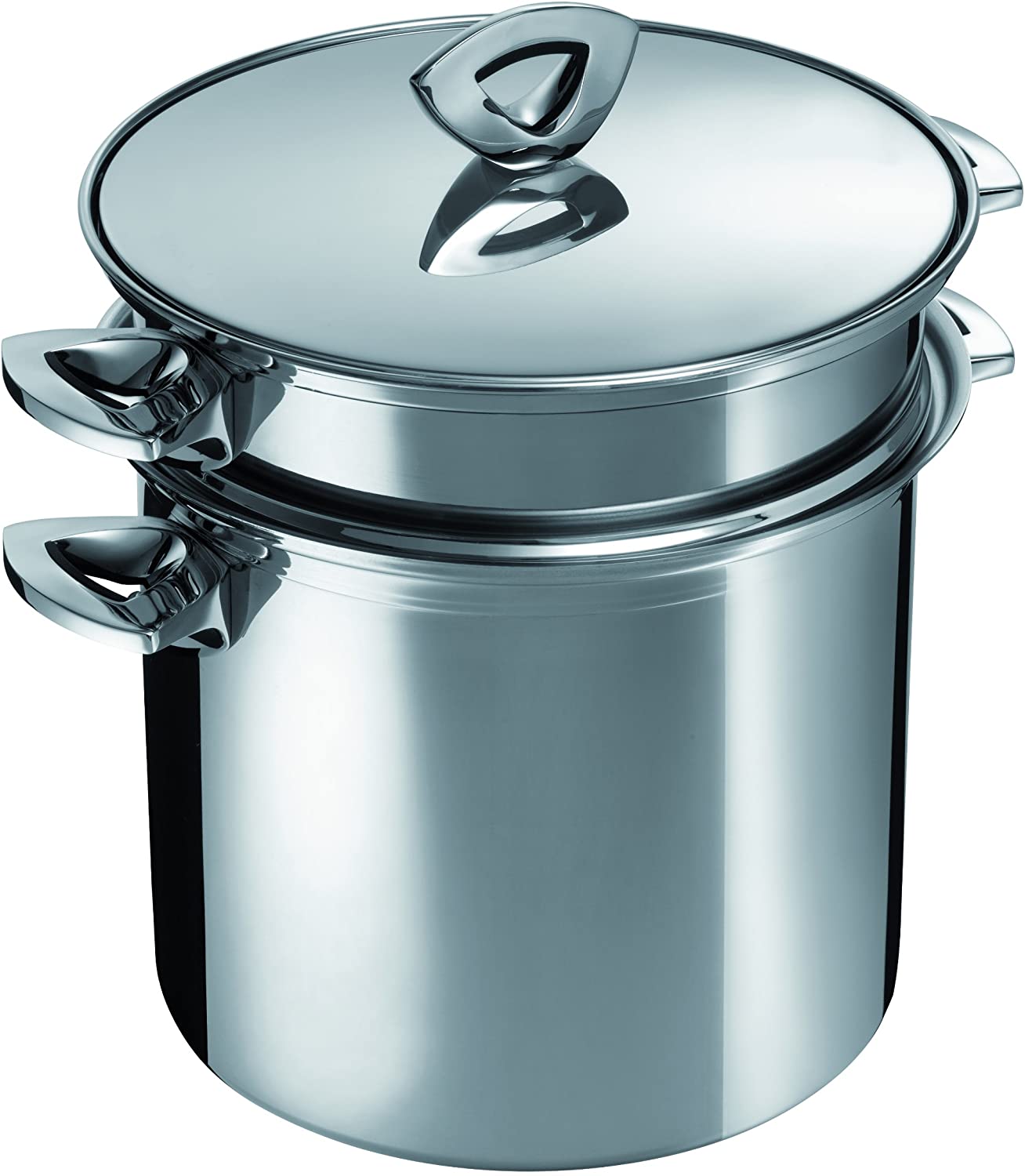 Kuhn Rikon Durotherm 30455 Past Pot 6.5 Litres 22 cm, Chrome