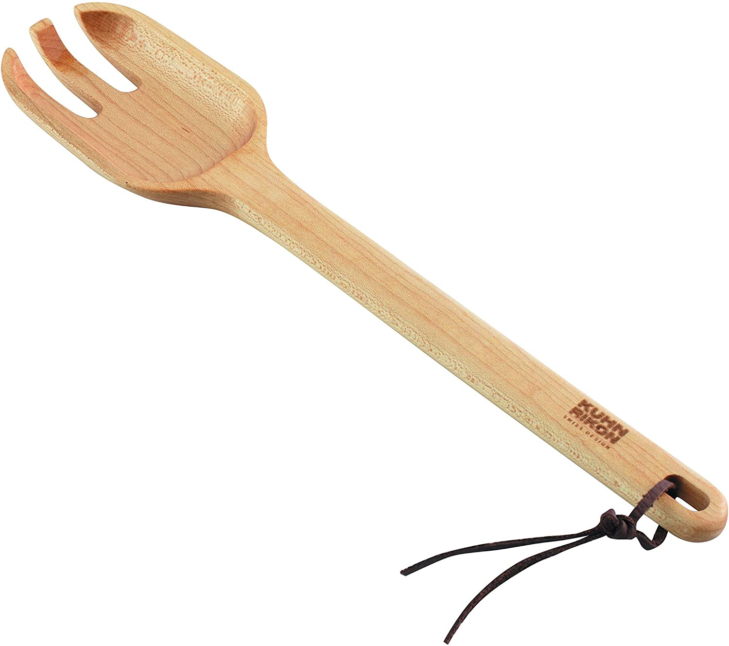 Kuhn Rikon Maple Portion Spoon, Serving Spoon, Kitchen Utensil Wooden 30 cm Each 20151